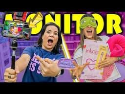 COMPRANDO POR MONITOR Y OJOS VENDADOS | Ana Emilia
