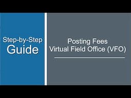 Post Fees Via VFO