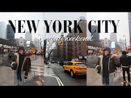 72hrs in NEW YORK CITY 🌦️🚖 the best Italian restaurant, nyc bagels, & Mystic Pizza at Paper Mill