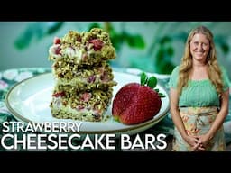 These Plant-Based Strawberry Cheesecake Bars Are a Game Changer! #sugarfree