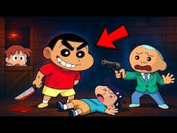Shinchan Became Murderer In Murder Mystery 2 😨🔪 | Shinchan Roblox Funny Game 😂