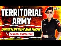 Territorial ARMY 2025 Course | GK- Important days and theme | Centurion Defence Academy