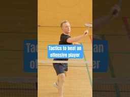 Do this to beat the offensive player in badminton🏸 #badminton #basicfeather #badmintontraining