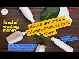 How to make organic skincare products| Organic skincare workshop