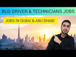 Drivers and Technicians Jobs in Abu Dhabi UAE 🇦🇪 | FOUGHTY1