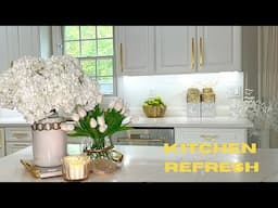 KITCHEN REFRESH! |  Decorate With Me & Tour | How to Style a Kitchen