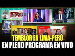 TEMBLOR, SISMO EN LIMA,  PROGRAMAS DE TV EN VIVO
