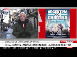 🚨 OPERATIVO DESALOJO FRENTE A LA CASA DE CRISTINA KIRCHNER