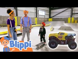Skate Park | Blippi Vehicles | Learning Videos for Kids