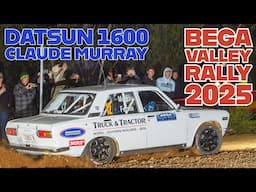 Bega Valley Rally ⬆️ Claude Murray climbs to the podium in his Datsun 1600! #rallying #motorsport