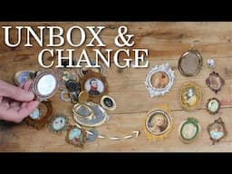 Unboxing Miniature Frames & Transforming Them with Antique Charm!