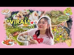 I Tried VIRAL Healthy Recipes for 24 Hours🥟Rice Paper Momo, Spinach Chilla, Soya Chilli 🍽️🌶️