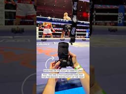 Eubank Jr Vs Benn 🥊 PHOTOGRAPHERS perspective from ring side 📸
