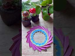 Beautiful Wreath Evolved #origamimaniacs #artsandcrafts #papercraft #diycrafts #diyprojects #origami