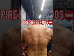 ARRETEZ CA❗️😱 #shortvideo #bodybuilding #fitnesstips #fitness #musculation #shorts #short #back