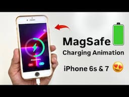 How to Get l MagSafe Charging Animation on iPhone 6s & 7 - Wow 😮 MagSafe Animation in Old iPhones