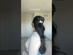 The cutest hairstyle for long hair #hair #hairstyle #longhair