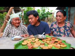 Mukbang With 2 Mom Anto Potato Fry Recipe / Quick Simple Cooking Eating Fry Alu Bhuwan Singh Thapa