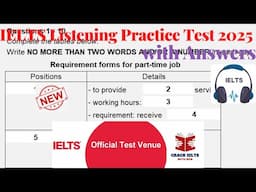 IELTS Listening Actual Test 2025 with Answers | 19.03.2025