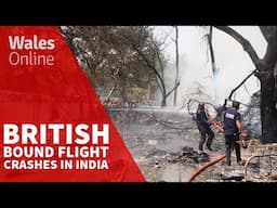 Air India flight with 53 British nationals on board headed to London crashes in Ahmedabad