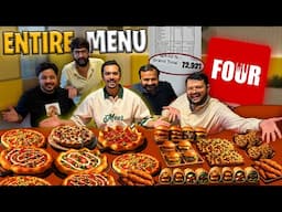 72,000 ka ENTIRE MENU at FOUR Restaurant 😨