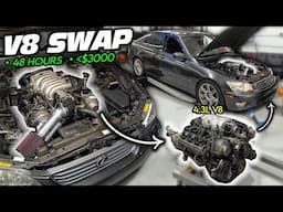 3UZ V8 Swapping A Lexus IS300 In 48 Hours!