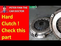 HARD clutch pedal issue in SUV, Truck or car. Look this part status!