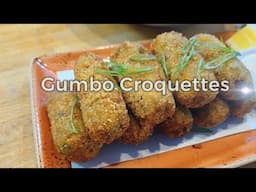 These Gumbo Croquettes Will Make You The Star of Your Next Party | #croquettes #croquetas