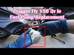 2014-17 Piaggio Fly 150 3V ie Fuel Pump Replacement & Body Panel Removal [Chaptered]