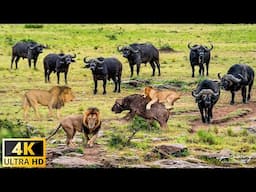 4K African Wildlife: Encountering wild animals in Namibia - Scenic Wildlife Film With Real Sounds