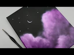 Easiest clouds EVER ?! Cloud Painting Tutorial - Oil Paint, for beginners
