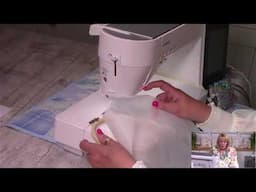 Using the flower foot for your sewing machine.