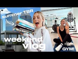 busy weekend | back in the gym(!!), summer book haul, & socializing again
