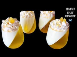 Split Dessert | Lemon Jelly & Mousse | Gravity Defying Recipe!