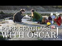 Sea Glass Hunting With My Son Oscar (See How He`s Grown) Multis + Beads!