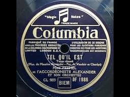 Fréhel  "  Tel qu'il est  "  1936