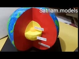 Earth layer working model || earth core model for school