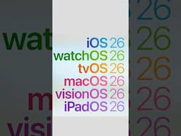 iOS 26, iPadOS 26, macOS 26, watchOS 26 explained in 3mins #wwdc25 #ios26
