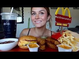 McDonald’s Mukbang (NEW chicken strips, double cheeseburger, & fries)