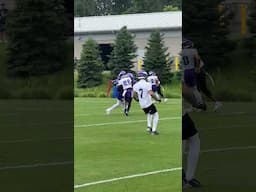 J.J. McCarthy finds T.J. Hockenson during Minicamp practice 🙌