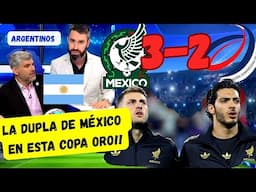 ARGENTINOS REACCIONAN AL PRIMER TRIUNFO DE MÉXICO EN COPA ORO MÉXICO 2VS1 REP. DOMINICANA REACCIÓN