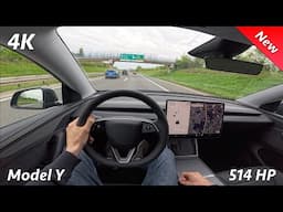 Tesla Model Y 2025 POV Test Drive & Quick Review (Long Range AWD)