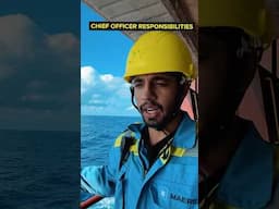 Chief Officers JOB on a Ship - Preparing for Next Steps! #shorts