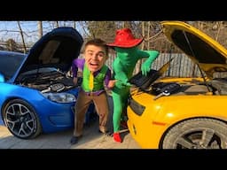 Comedy Video - Urus Gets Wrapped in Pool Noodles — Can It Drive?!