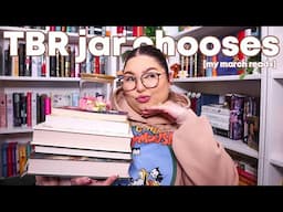TBR prompt jar chooses my march reads! let's make a march TBR cart together ⚔️✨📜