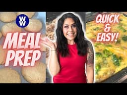WEEKLY WW MEAL PREP - HAM FRITTATA - CHEESY GARLIC CHICKEN WRAPS & LEMON SUGAR COOKIES!!