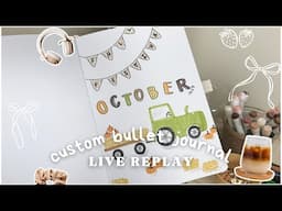 Live Custom Bullet Journal REPLAY June 1 | Finishing Janelle and Packing Orders