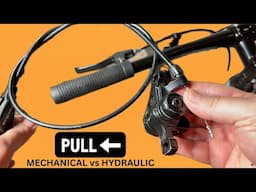 Hydraulic Disc Brakes are BETTER! Pull Test - Mechanical Disc Brakes vs Hydraulic Disc for Bicycle