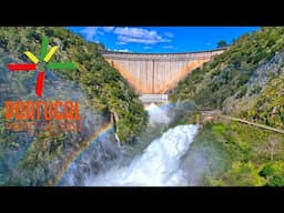 Barragem do Cabril descargas 🌊 Cabril dam discharge 🚱 emergency water discharge - 4K UltralHD
