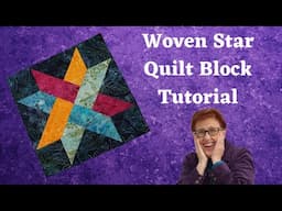 Woven Star Quilt Block Tutorial